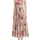 ROSE BOUQUET PRINT MIDI DRESS