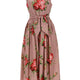 ROSE BOUQUET PRINT MIDI DRESS
