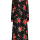 ROSE BOUQUET PRINT TWILL LONG DRESS