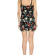 ROSE EMBROIDERY SHORT DRESS