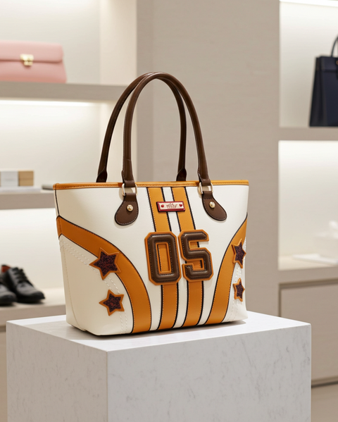 Shopper-Tasche VARSITY (Beige) – Nikky by Nicole Lee