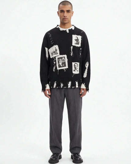 Grozavu Tailliertes Sweatshirt aus gekämmter Baumwolle