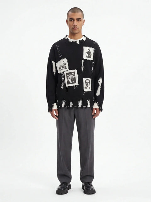 Grozavu Tailliertes Sweatshirt aus gekämmter Baumwolle