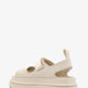 Rubber sandals with embossed logo