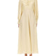 RUCHED SILK DRESS