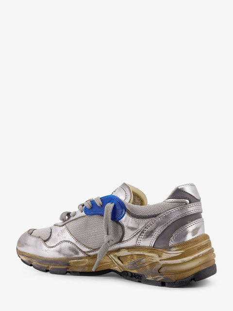 Running Dad mesh and leather sneakers with logo on the side