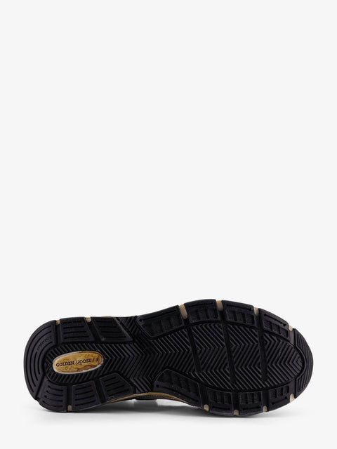 Running Dad mesh and leather sneakers with logo on the side