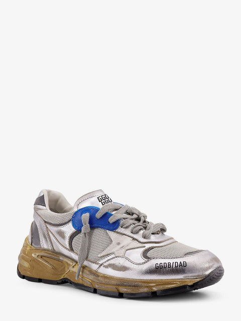 Running Dad mesh and leather sneakers with logo on the side