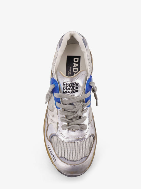 Running Dad mesh and leather sneakers with logo on the side