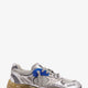 Running Dad mesh and leather sneakers with logo on the side