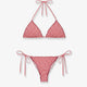 Sagitami nylon bikini with vichy pattern