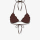 Sagittarius bikini top with all-over embroidery