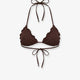 Sagittarius bikini top with all-over embroidery