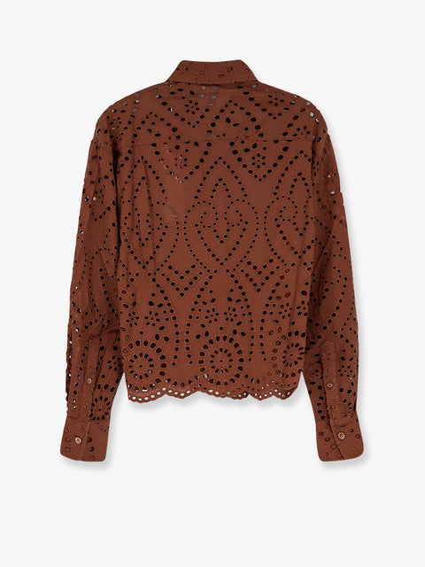Sangallo lace Oriane shirt