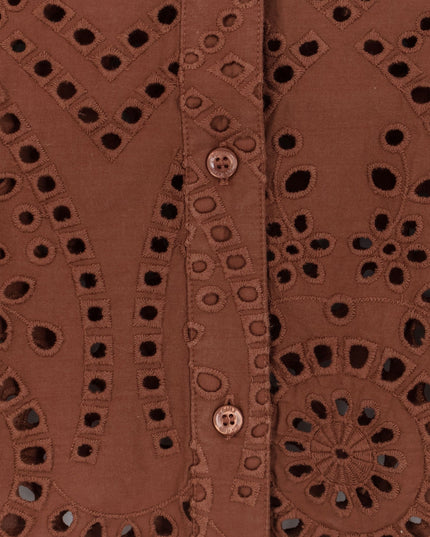 Sangallo lace Oriane shirt