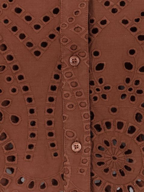 Sangallo lace Oriane shirt