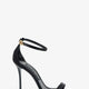 Satin sandals with metal DG logo