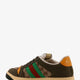 Screener low-top leather and GG Supreme fabric sneakers