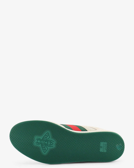 Screener mesh and leather sneakers with Nastro Web on the side