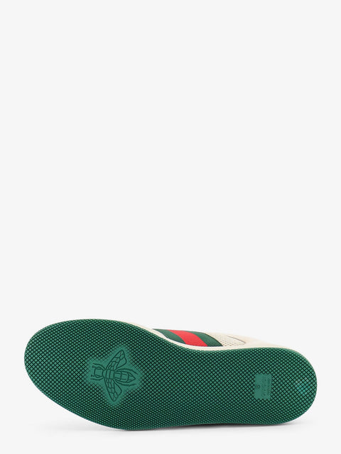 Screener mesh and leather sneakers with Nastro Web on the side
