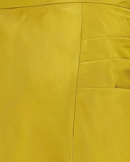 Shantung midi skirt