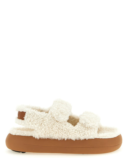Shearling sandals