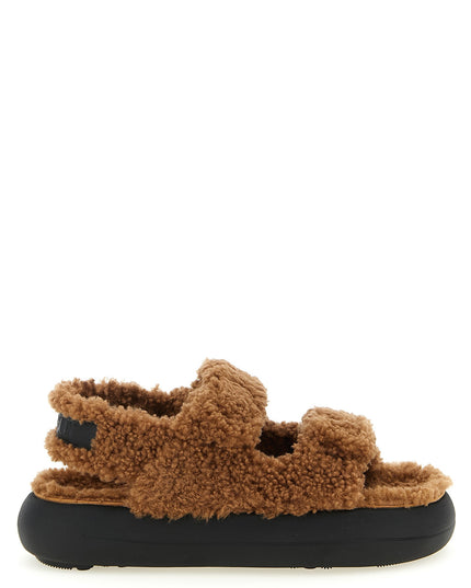 Shearling sandals
