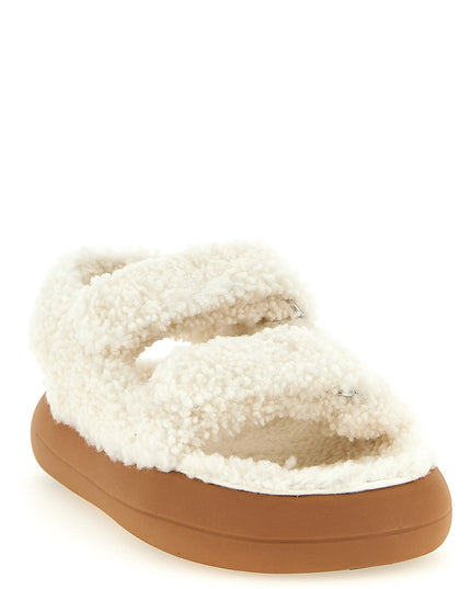Shearling sandals