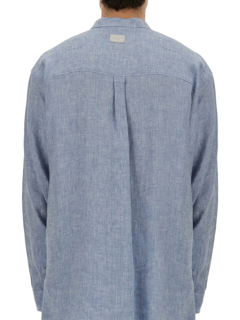SHIRT WITH MANDARIN COLLAR
