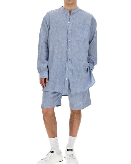 SHIRT WITH MANDARIN COLLAR