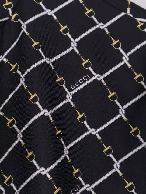 Short silk twill dress