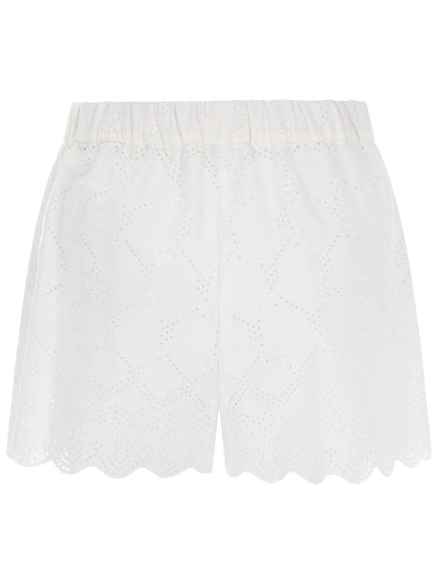SHORTS CON MOTIVO TRAFORATO