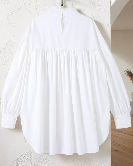 Damenbluse Carmel | Boutique Fashion Top | Weiß | One Size