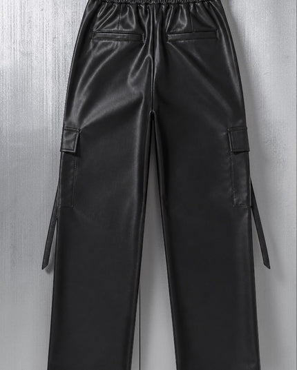👖 Damenhose Wall Street Couture | Vegan Leather | Schwarz