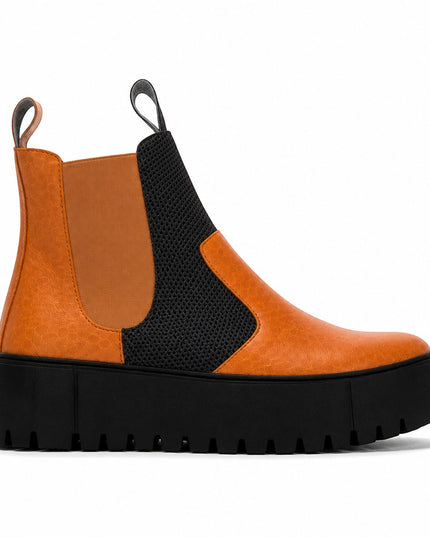 Broadway Essence Chic Boots | Orange (Naranja) | Unisex | Vegan
