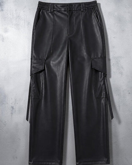 👖 Damenhose Wall Street Couture | Vegan Leather | Schwarz