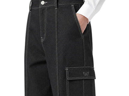 Herrenhose Soho Couture | Dekonstruierte Denim | Schwarz