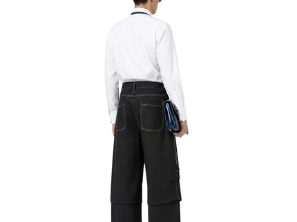 Herrenhose Soho Couture | Dekonstruierte Denim | Schwarz
