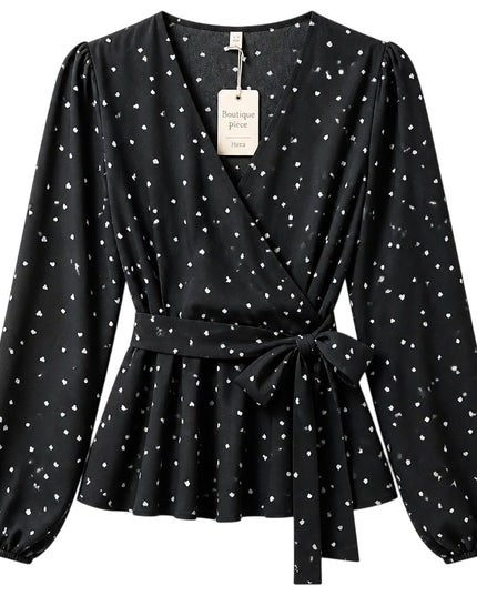 Damenbluse Vail | Boutique Fashion Top | Schwarz