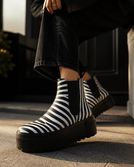 Manhattan Grace Fashion Boots | Animal Print | Unisex | Vegan