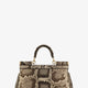 Sicily shiny python mini handbag
