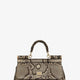 Sicily shiny python mini handbag