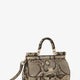 Sicily shiny python mini handbag