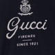 Silk and linen sweater with Gucci Firenze Since 1921 inlay