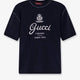Silk and linen sweater with Gucci Firenze Since 1921 inlay