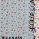 Silk foulard with Roselline print