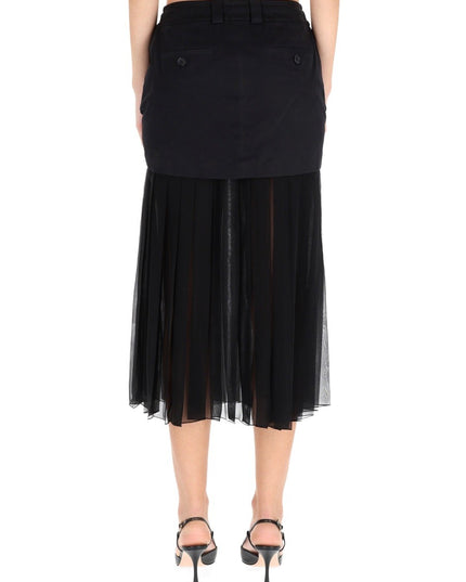 SILK MIDI SKIRT