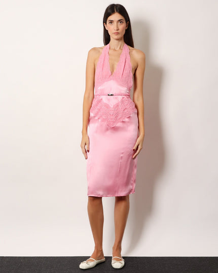 Silk Satin Midi Dress
