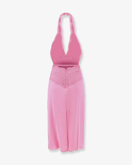 Silk Satin Midi Dress