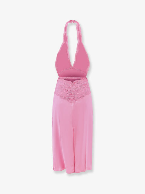 Silk Satin Midi Dress